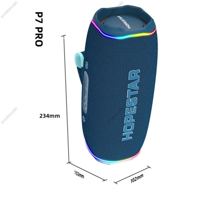 Портативна колонка Bluetooth Hopestar P7 Pro 46W Blue